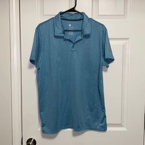 MENS BABY BLUE GOLF SHIRT
